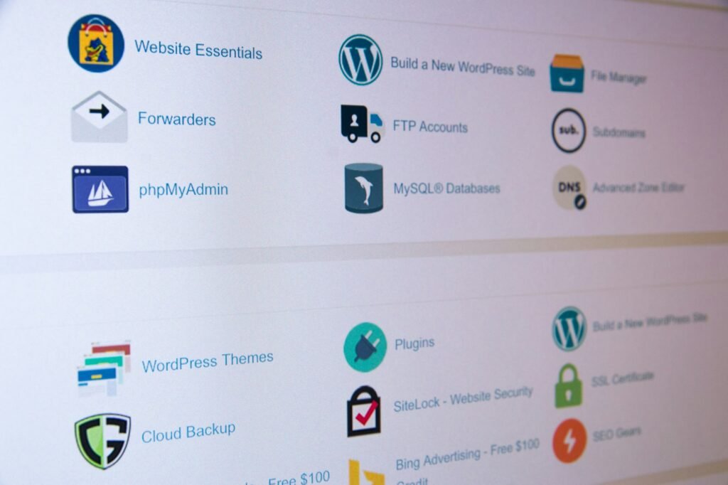 SEO and dashboard icons on a screen, representing AI platform traffic optimization