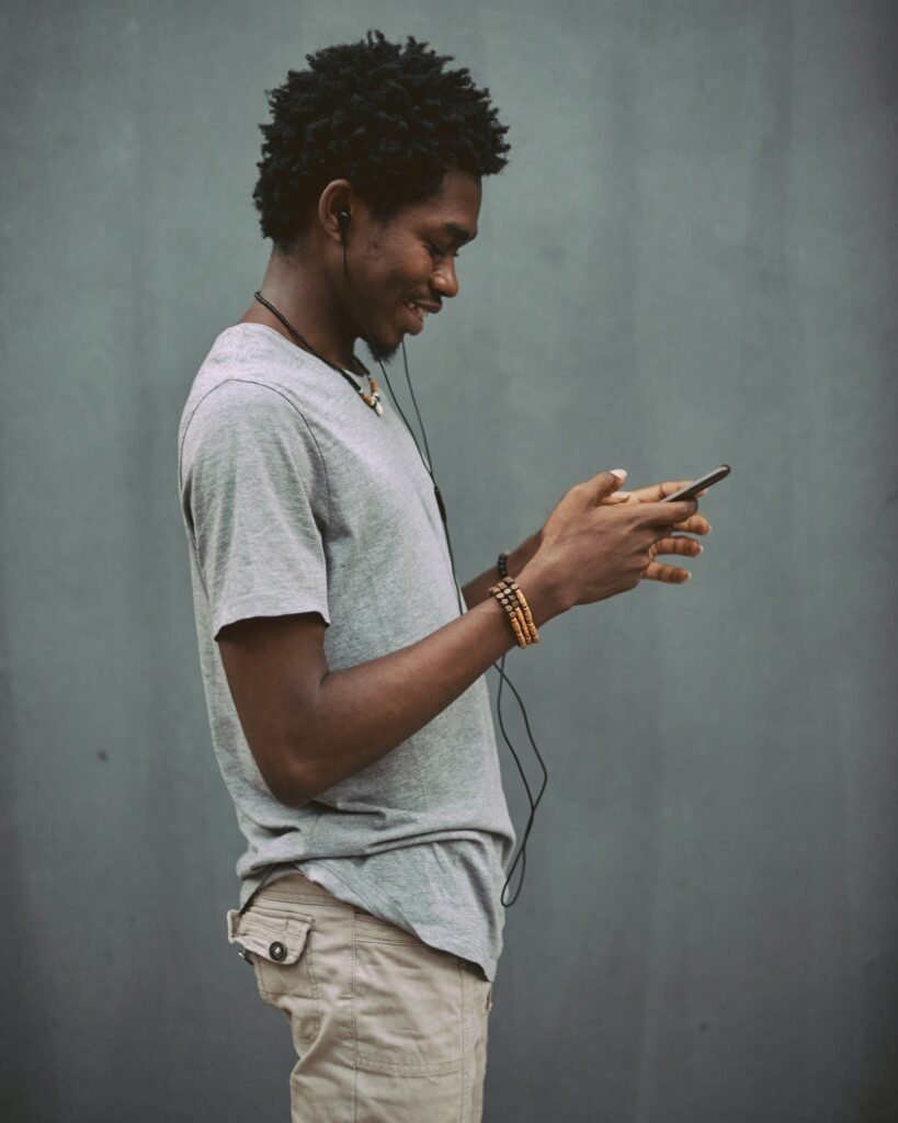 Man holding a smartphone, representing AI search adoption trends