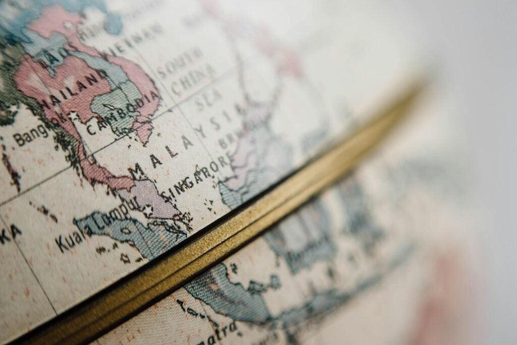 World globe representing multi-market SEO content serving two audiences