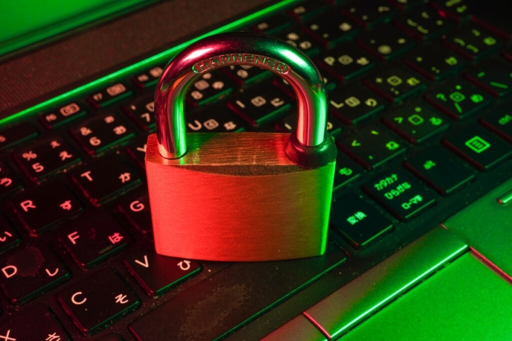 Digital security lock representing HTTPS encryption for a website