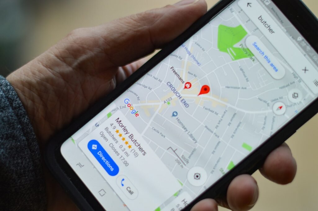Shopper checking online reviews on a smartphone before buying