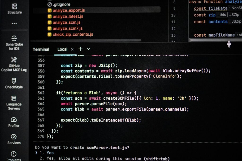 Computer screen displaying code and terminal output, representing Turbopack build speed